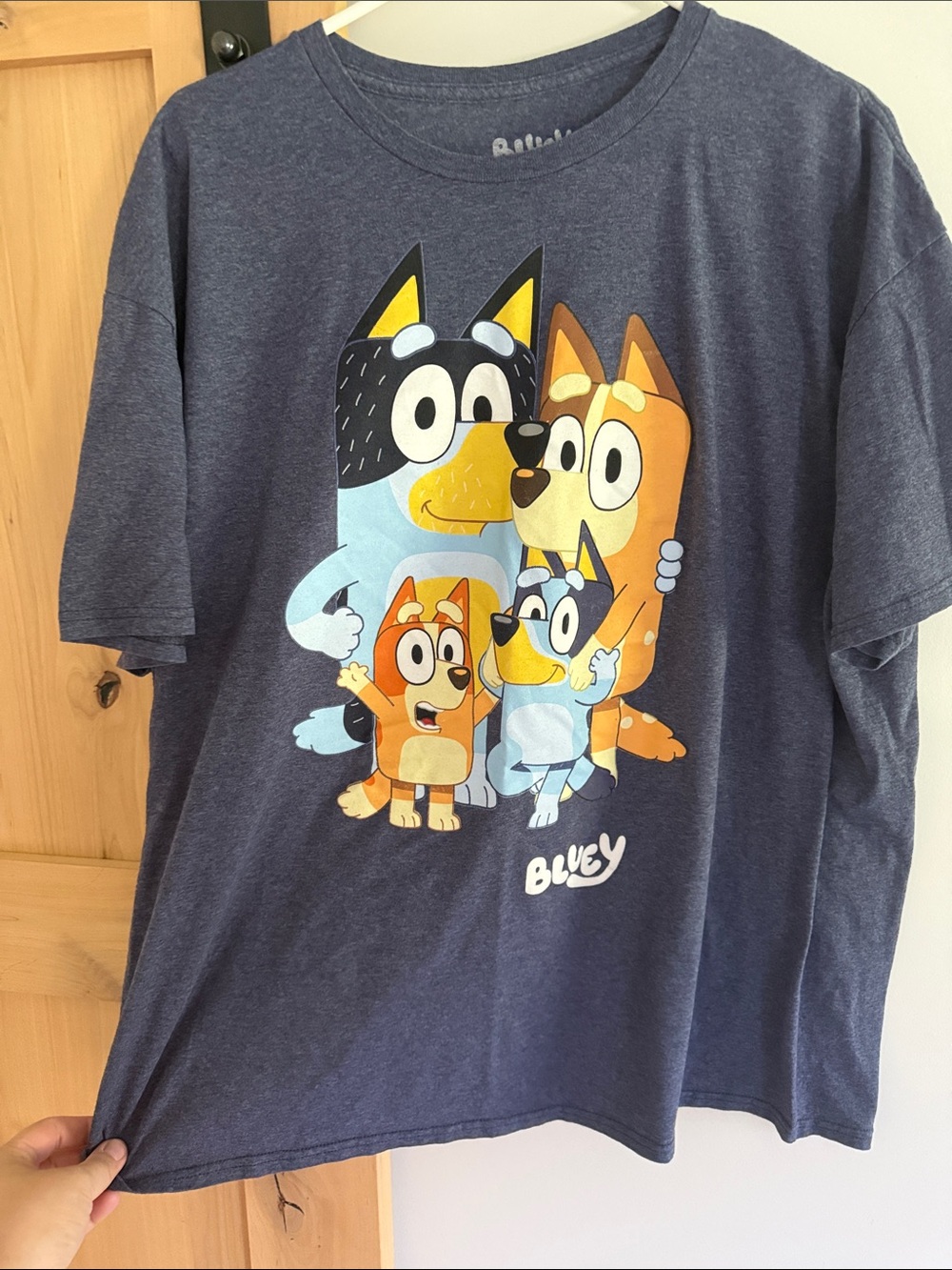 Bluey Family Graphic Tee - Navy Blue